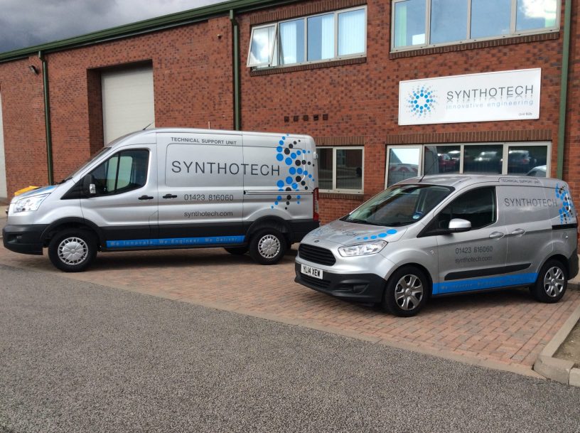 The exterior of the Synthotech office